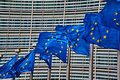 EU-Flaggen in Brüssel