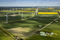 Dirkshof: Bürgerwindpark mit über 90 Windrädern, der 300 Megawatt aufweist